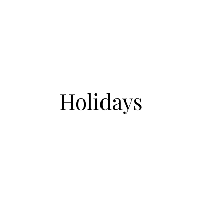 Holidays
