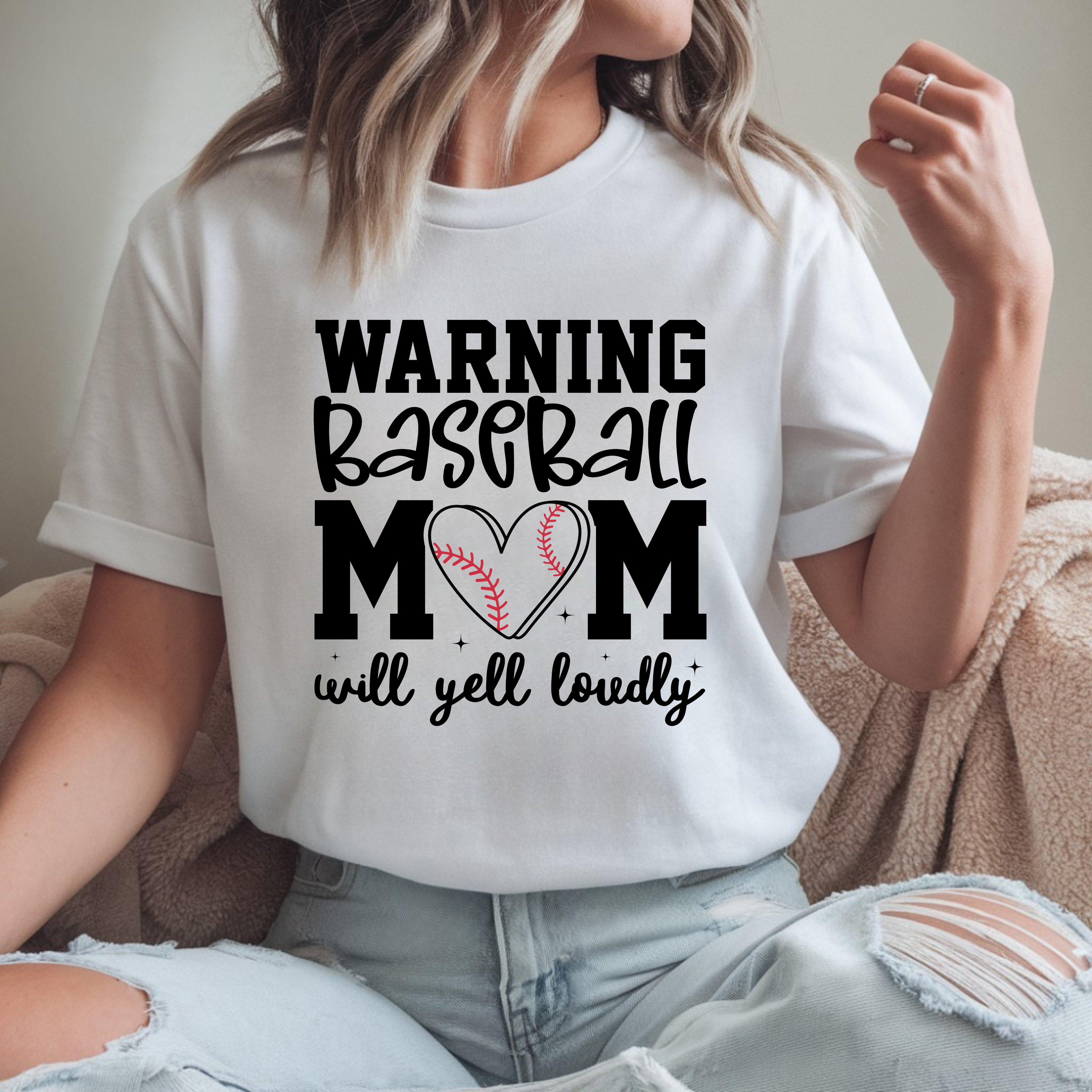 Warning Baseball Mom Shirt