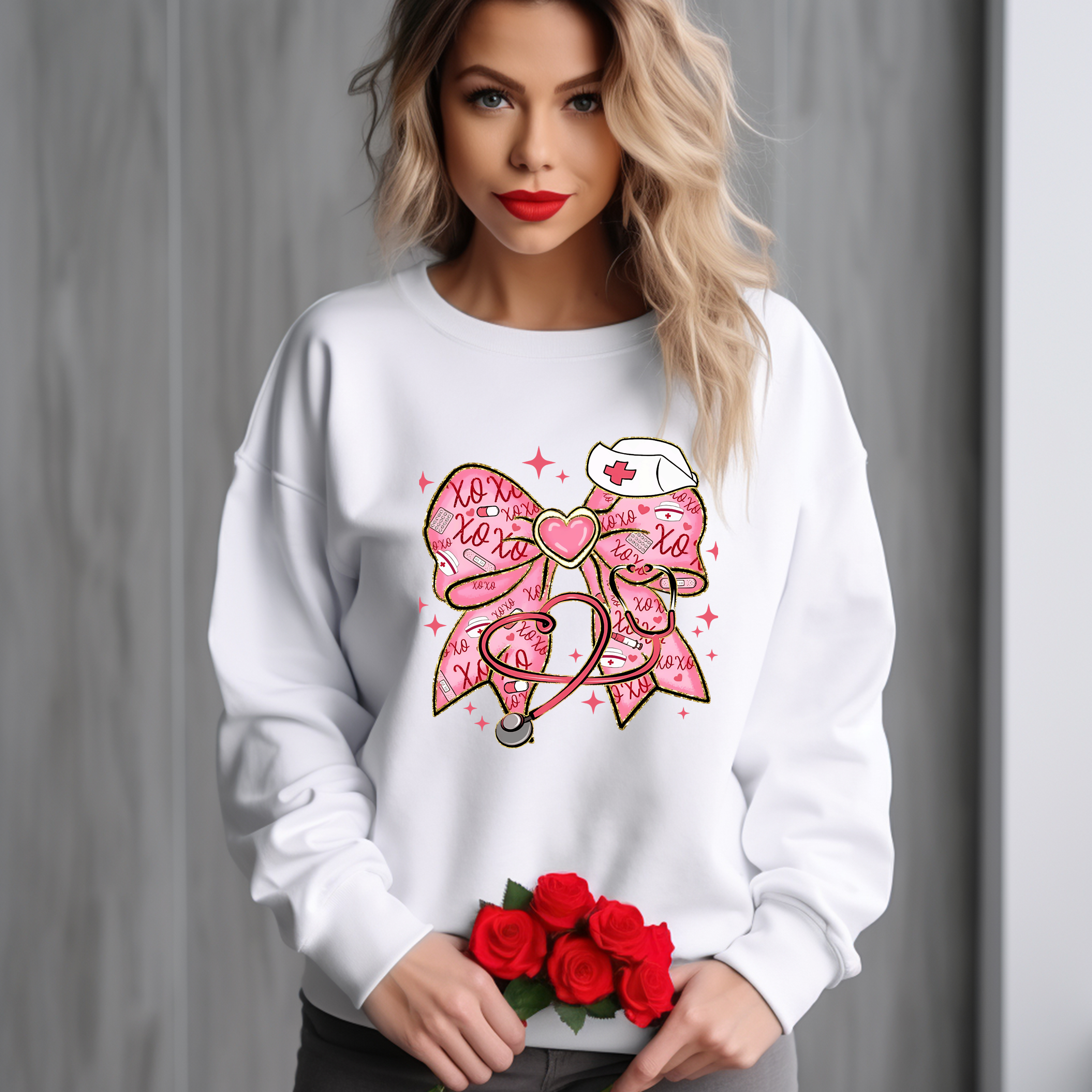 Nurse Bow Valentine Shirt