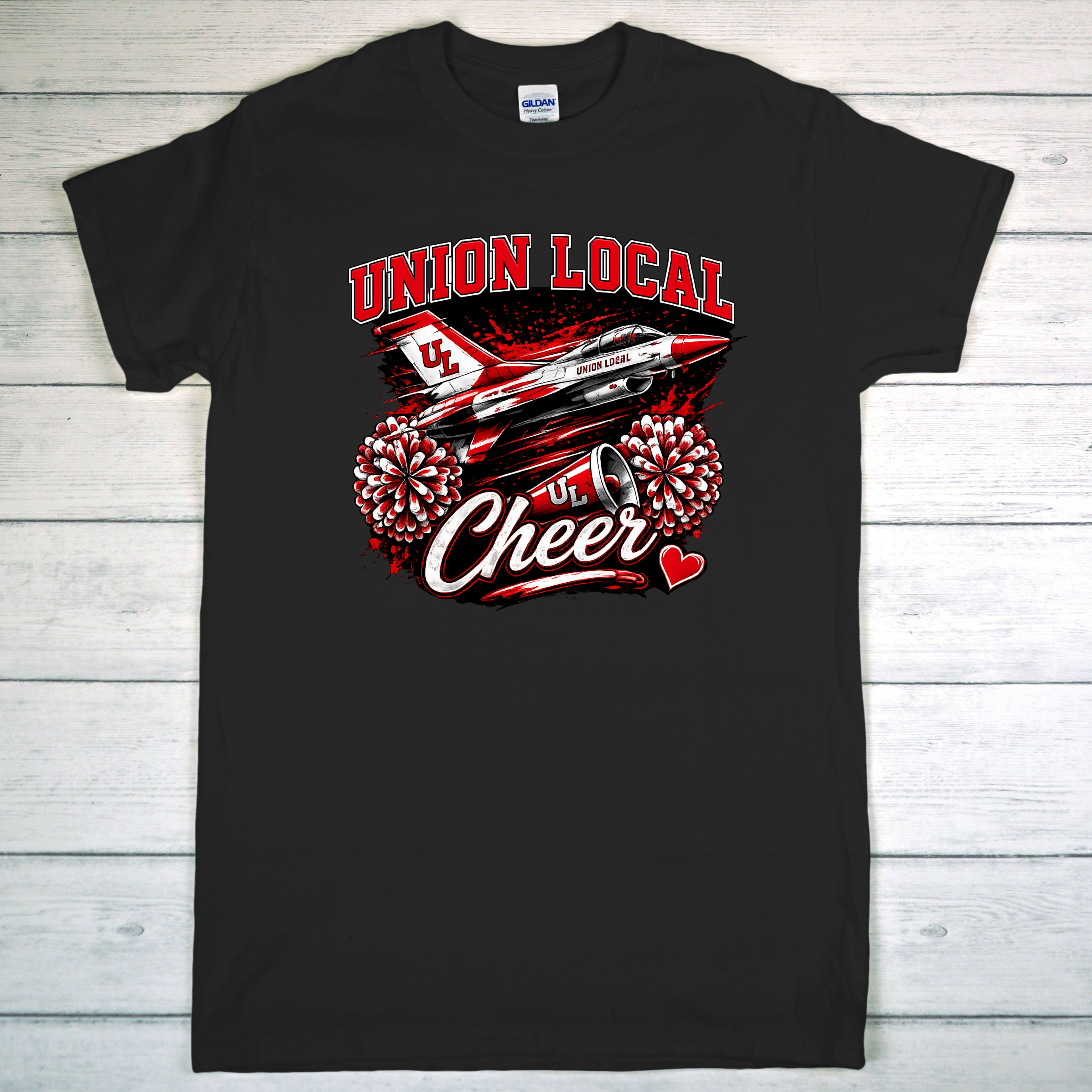 UL Thunderbird Cheerleading shirt