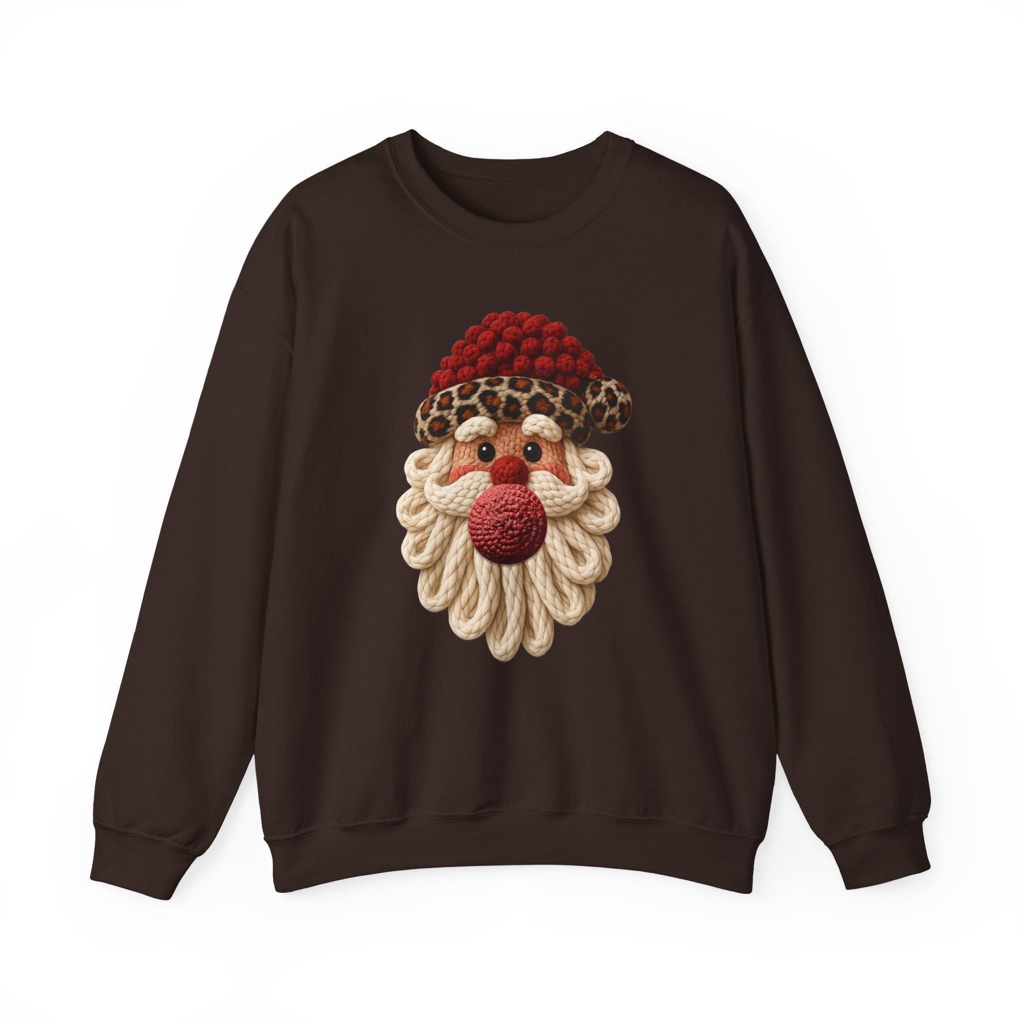 Faux Yarn Santa Crew Neck