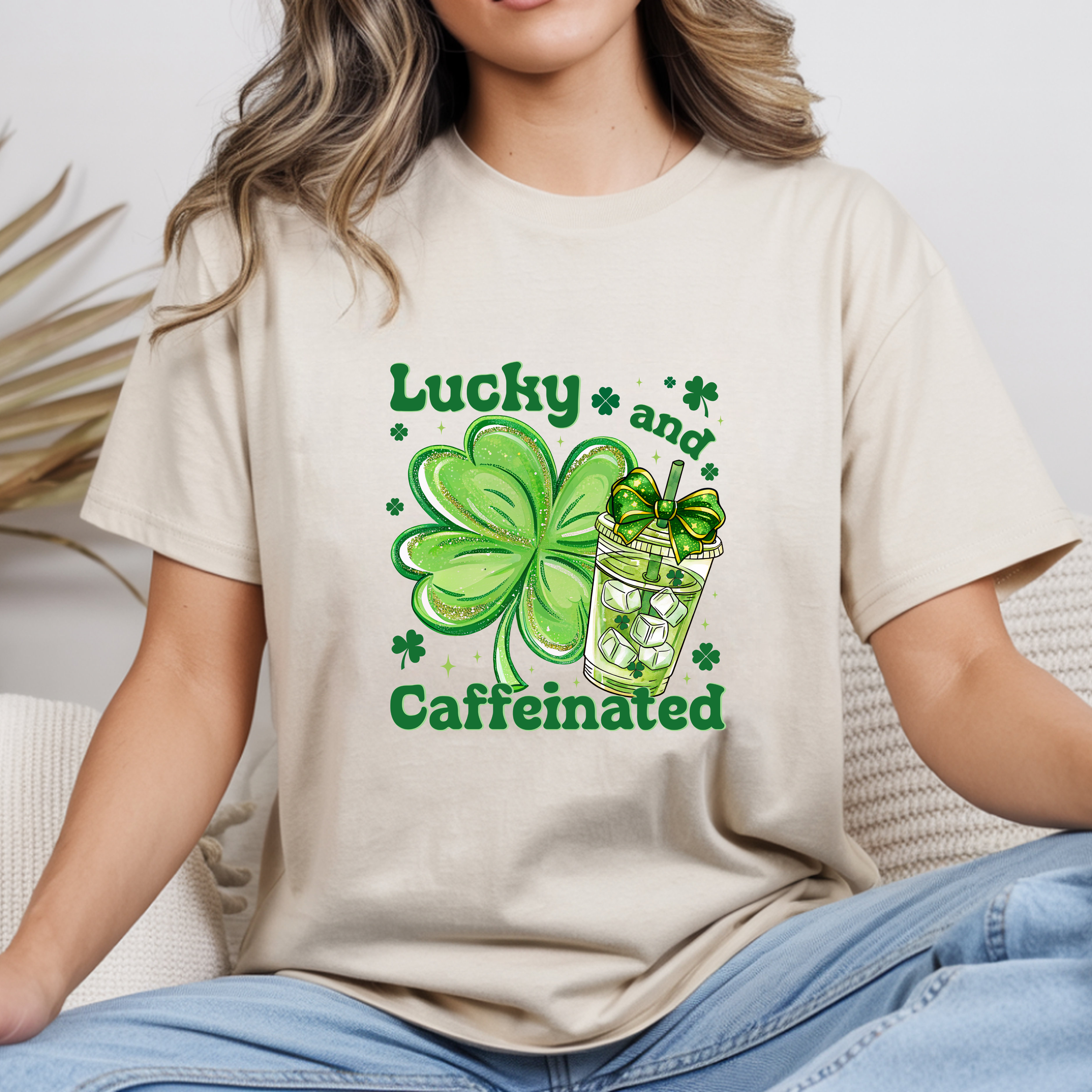 Lucky and Caffeinated Shirts