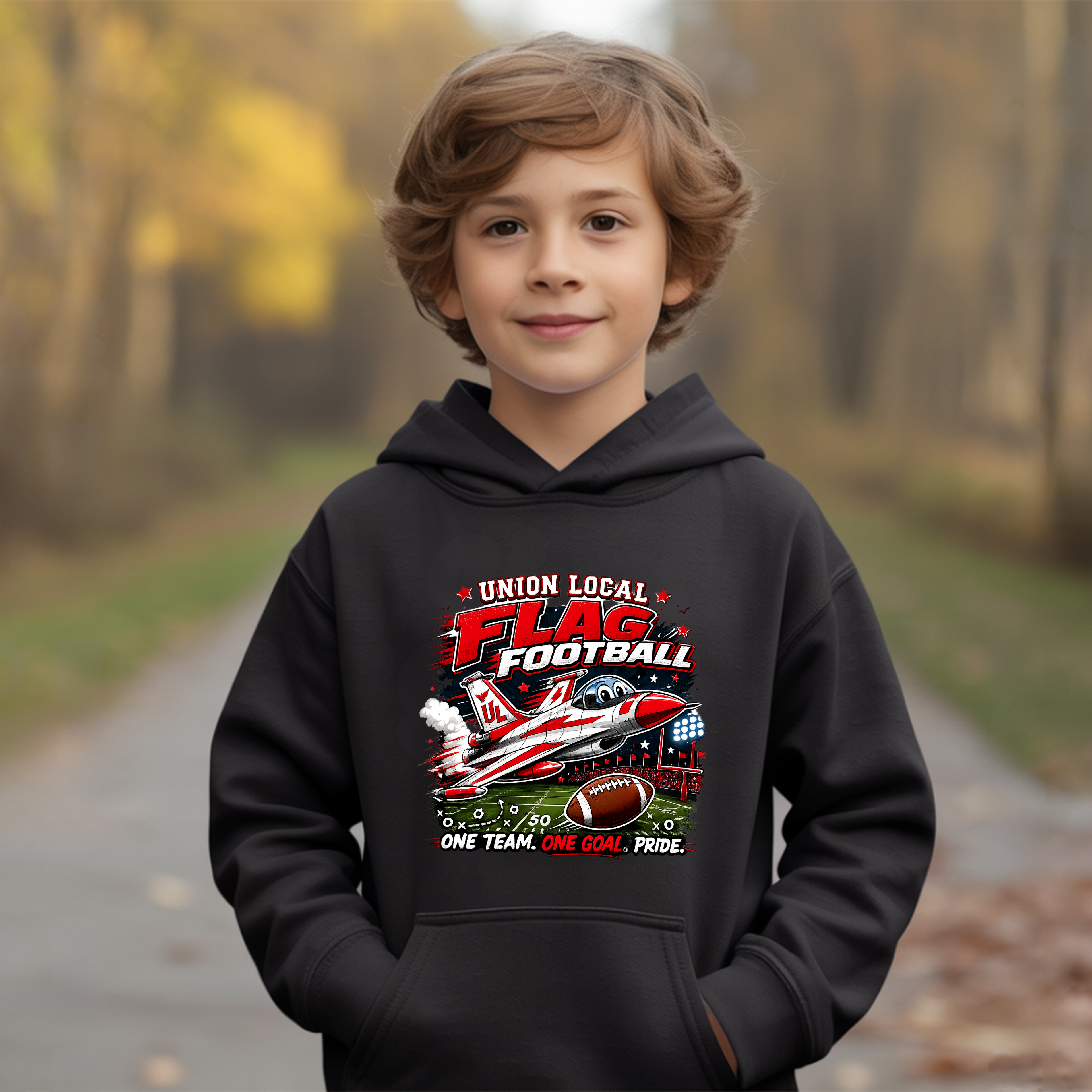 Union Local Flag Football Shirts for Kids!