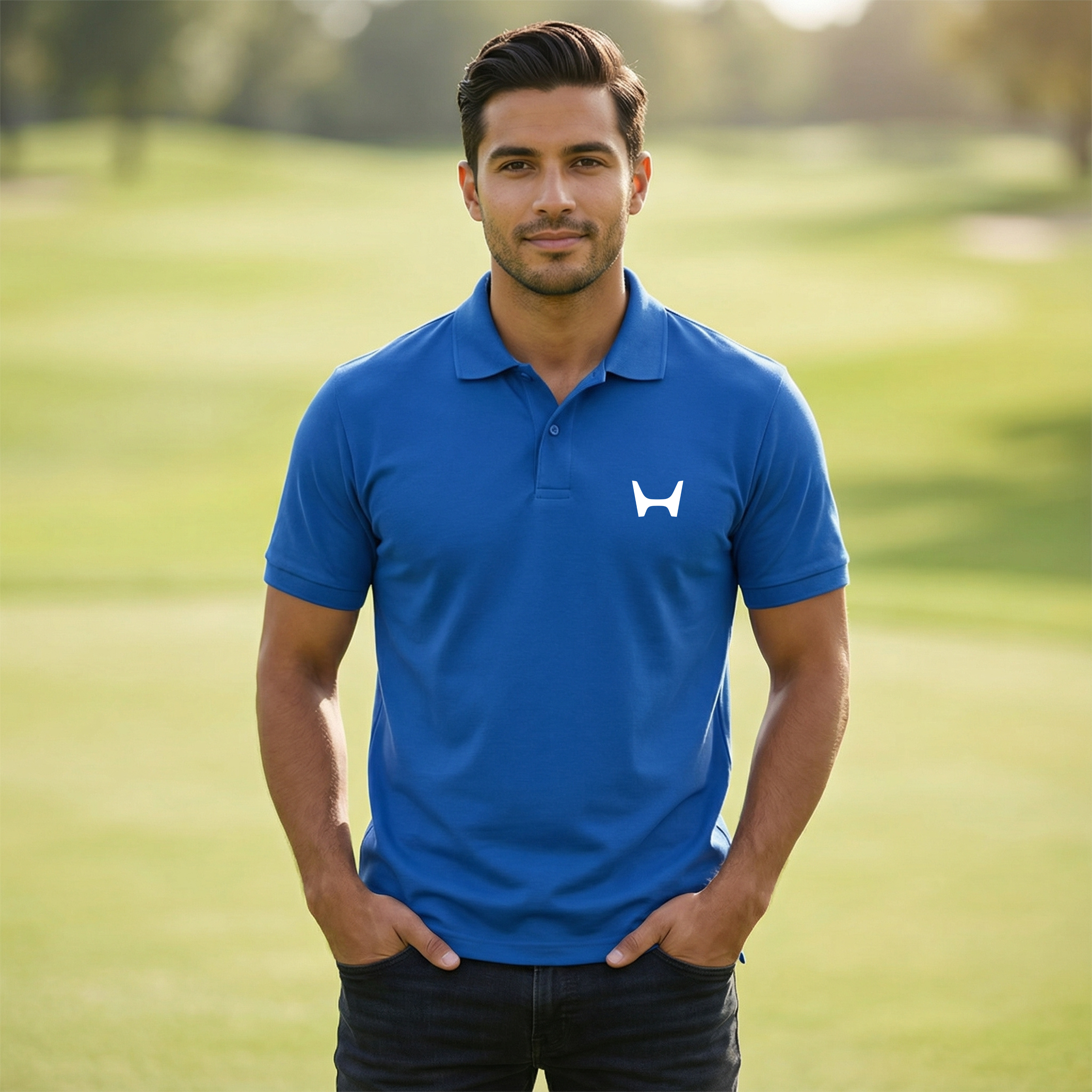 Polo With White New Honda Logo