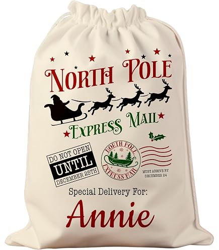 Personalized Burlap Santa Sacks!