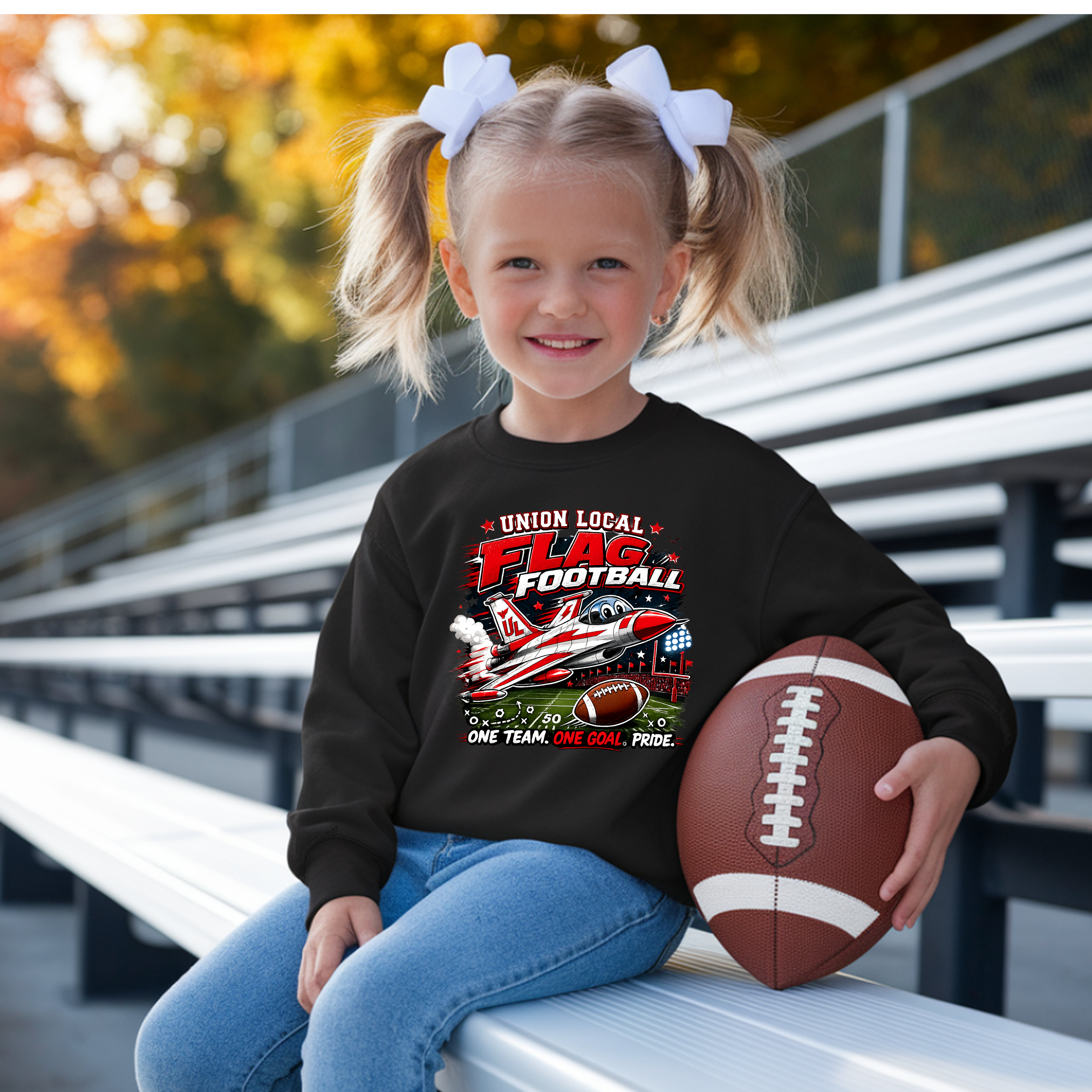 Union Local Flag Football Shirts for Kids!