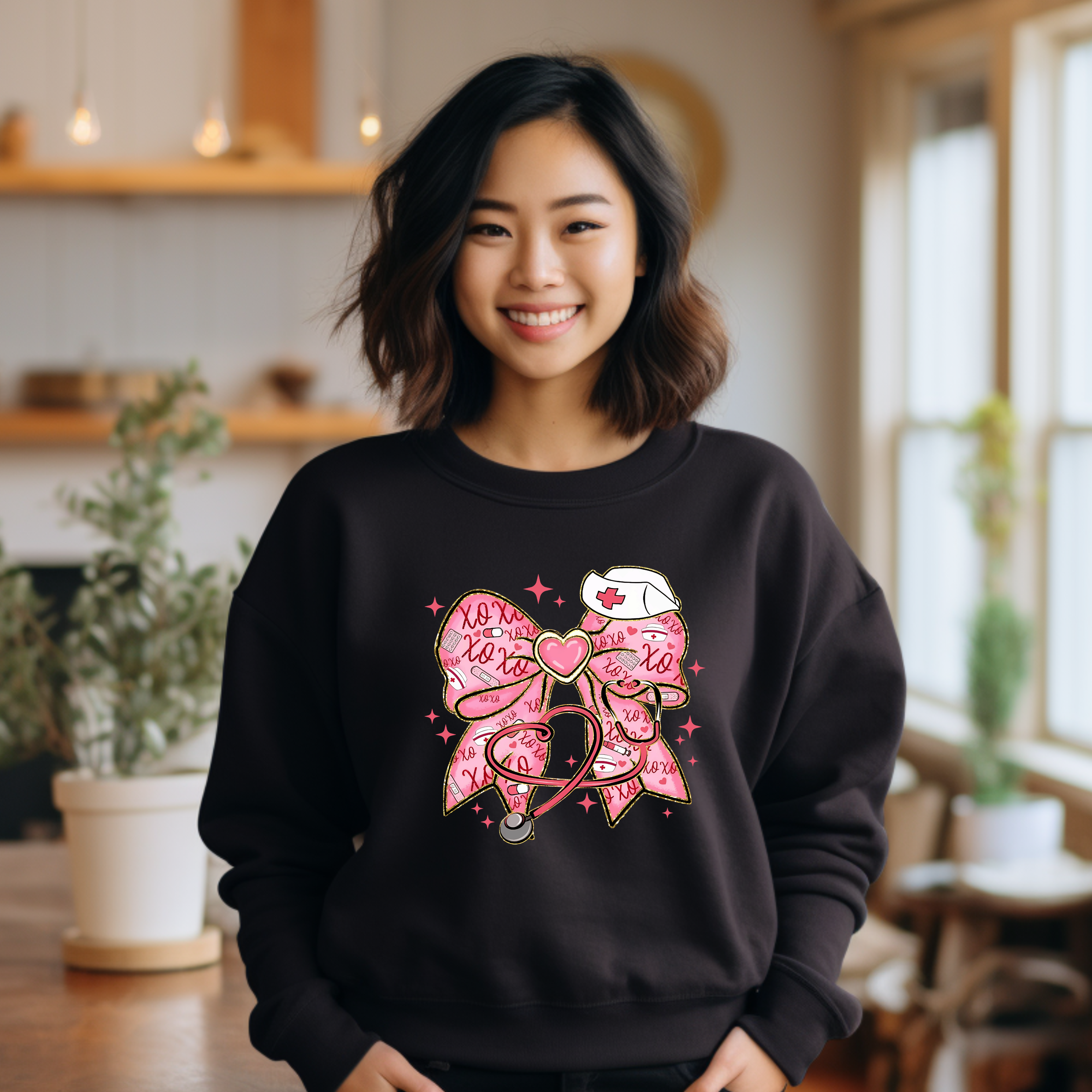 Nurse Bow Valentine Shirt