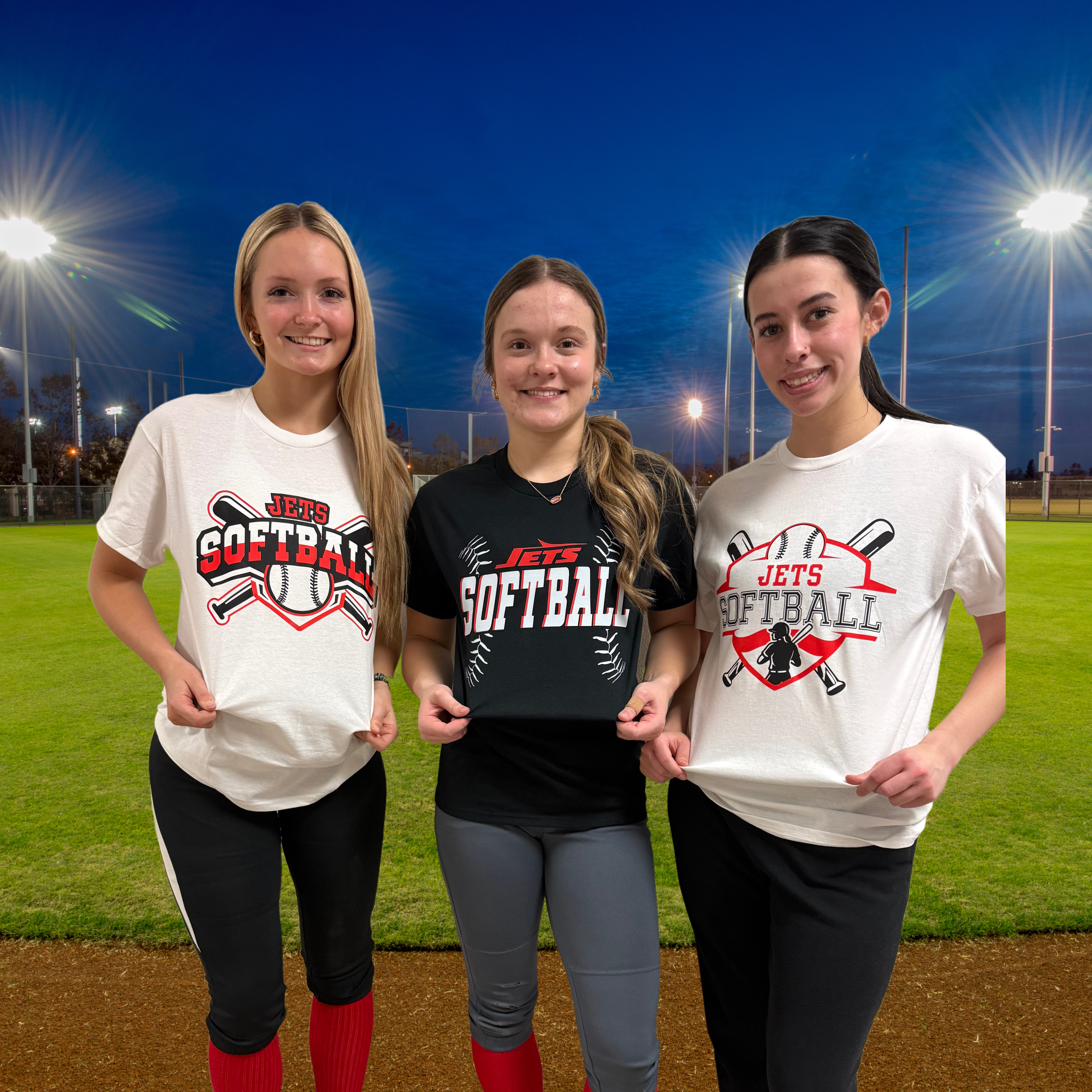 Jets Softball Shirt in Black