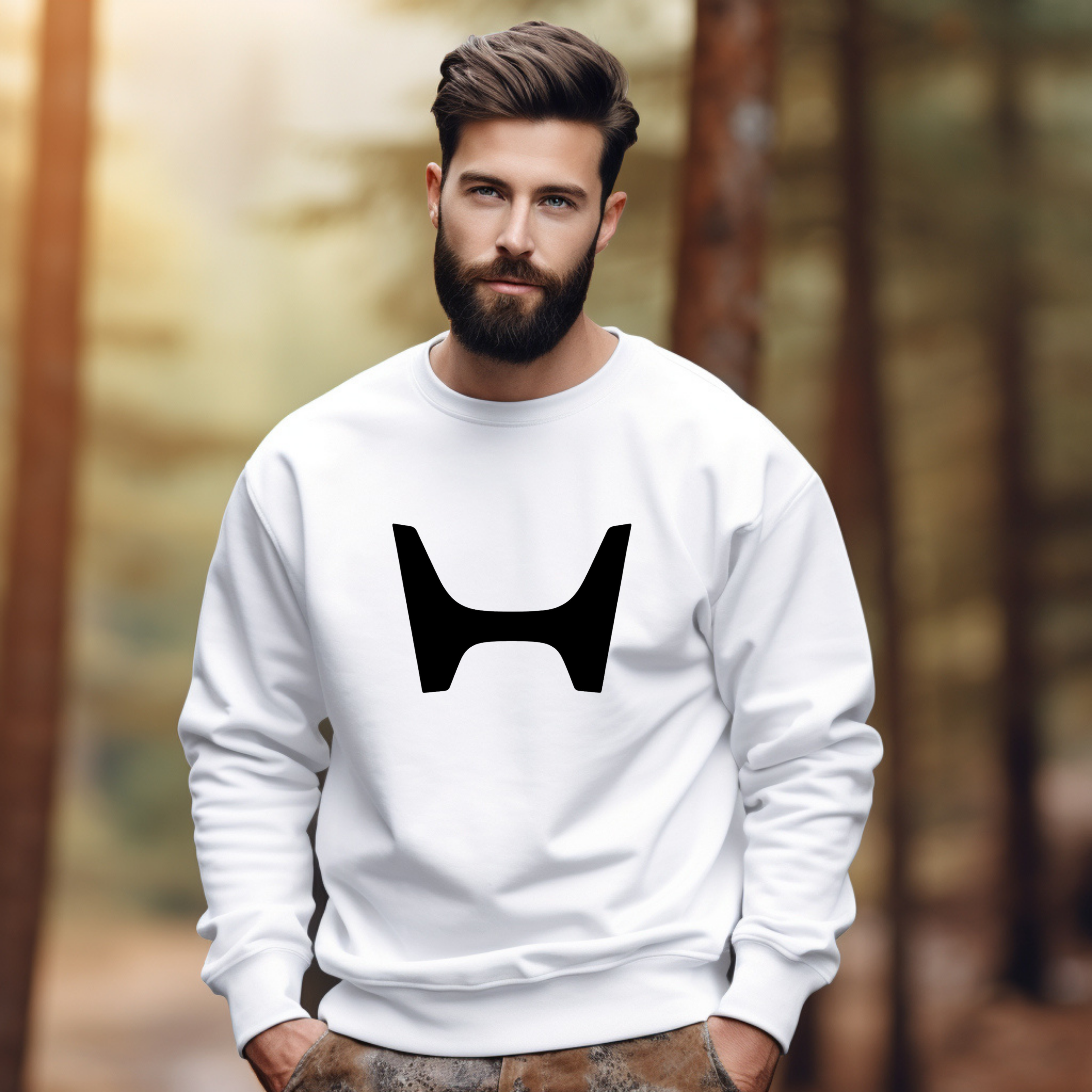 Black Honda Crewneck