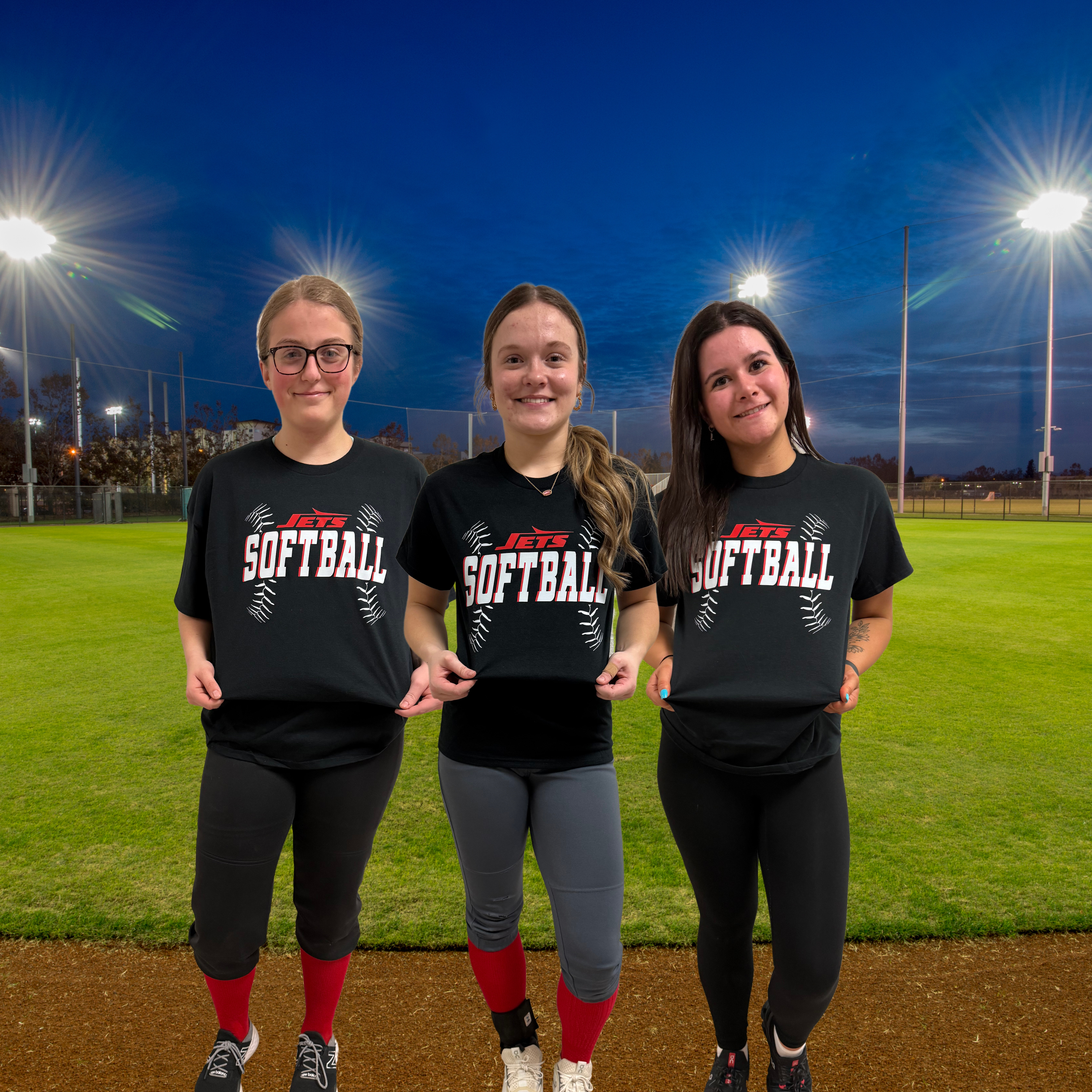 Jets Softball Shirt in Black