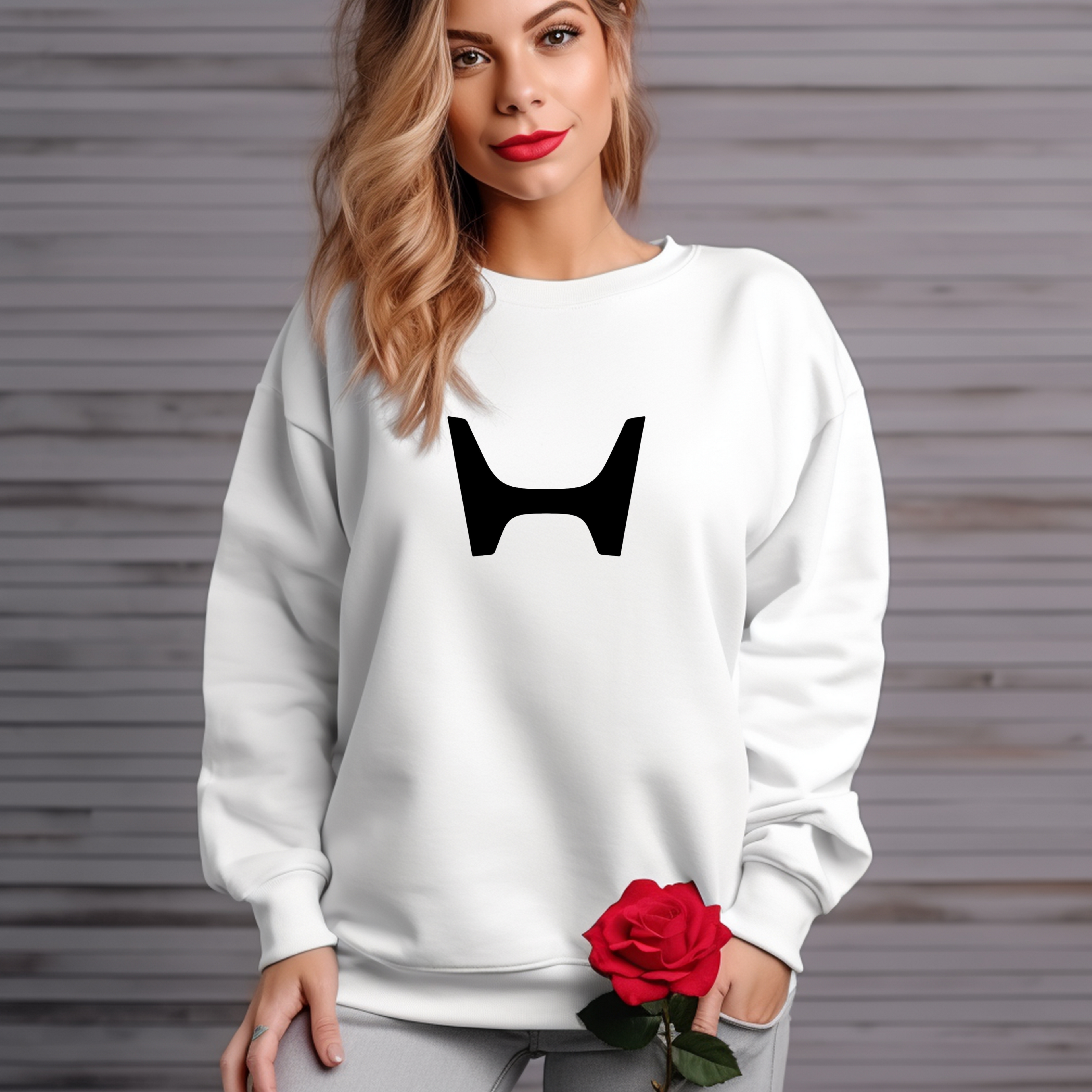 Black Honda Crewneck