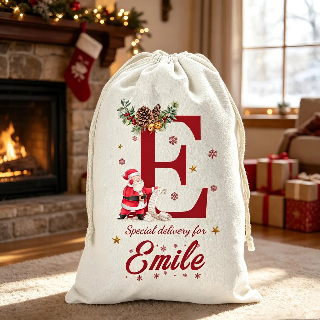 Personalized Burlap Santa Sacks!
