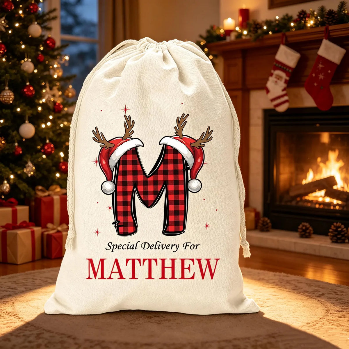 Personalized Burlap Santa Sacks!