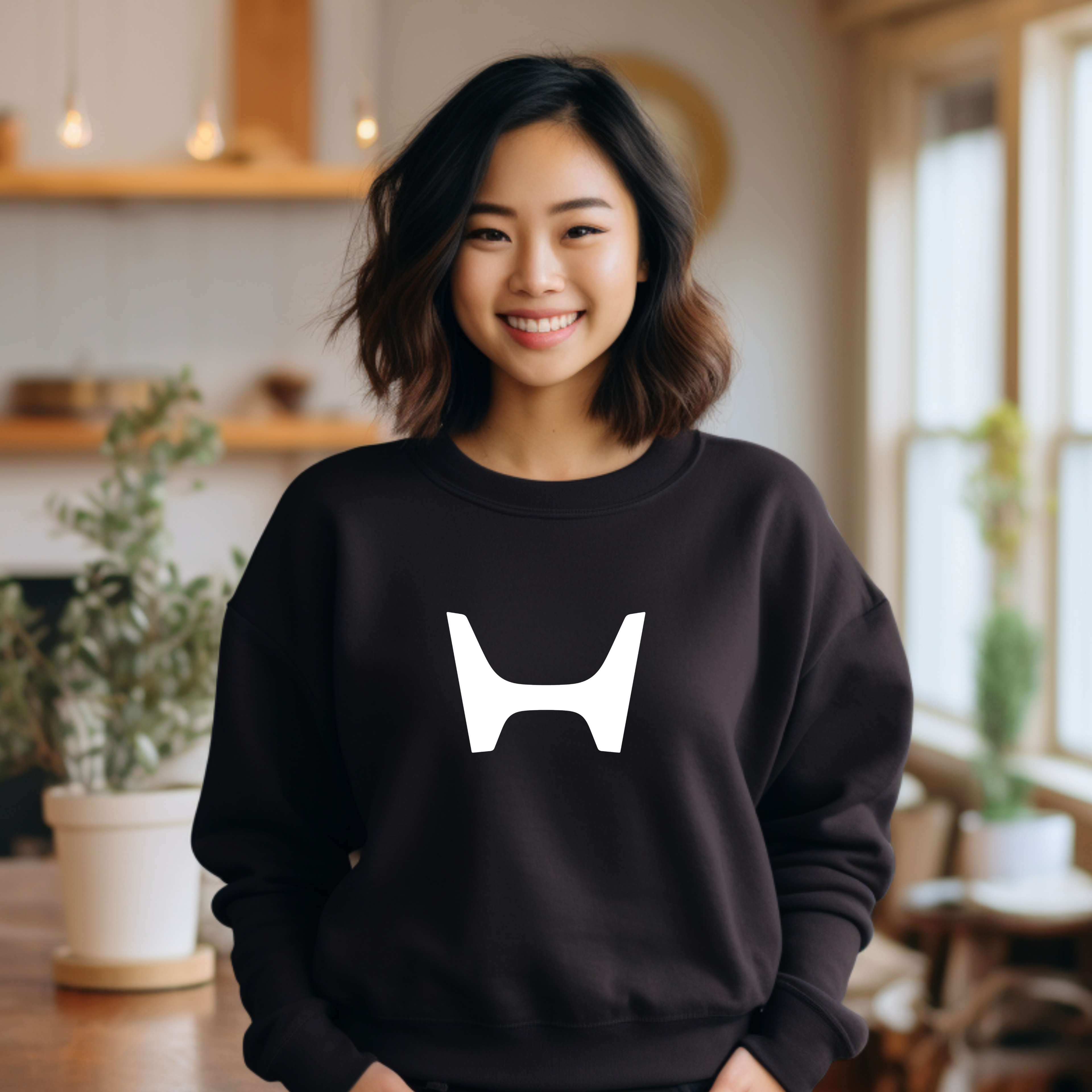 White Straub Honda Crewneck